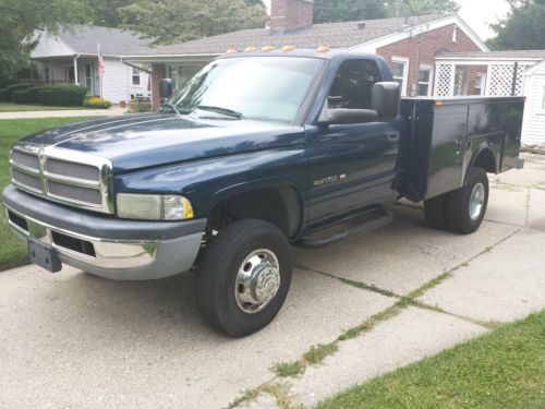 2001 dodge ram 3500 dually rear wheels utility bed low miles! 5.9l