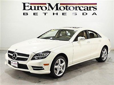 Mb certified cpo diamond white 4matic navigation 14 amg 12 almond leather sport