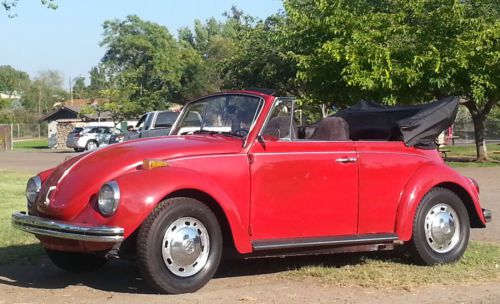 71  super beetle convertible  with new bluetooth stereo (year-long restoration)