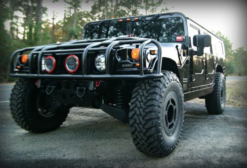 2001 hummer h1 hmcs wagon: 3&#034; suspension lift, 40&#034; tires, beadlocks, exhaust