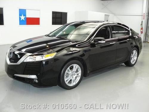 2009 acura tl sunroof nav blk on blk htd seats only 18k texas direct auto