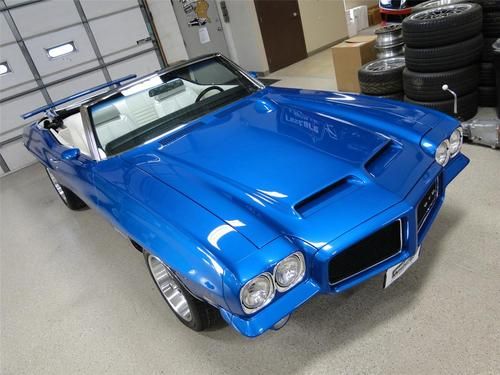 1971 blue pontiac gto convertible numbers matching documented 400 auto ac loaded