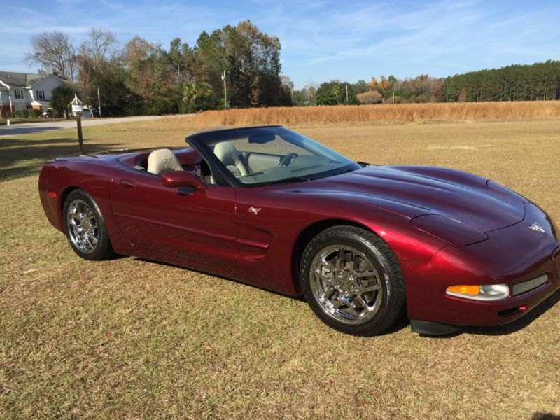 2003 chevrolet corvette 50th anniversary edition convertible 2-door