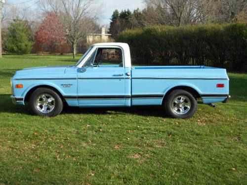 1969 chevrolet c10 custom shortbed fleetside street rod w/ a/c from new mexico