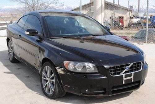 2010 volvo c70 t5 damaged salvage convertible only 34k miles economical l@@k!!