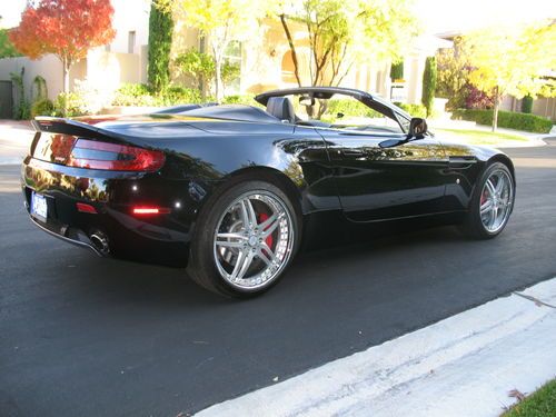 Aston martin vantage convertible black/black 2008 - 13400 miles with warranty