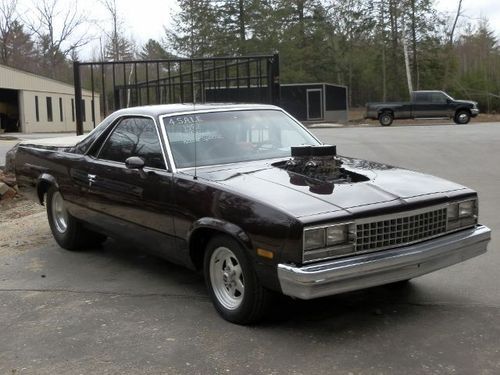 1982 chevy el camino 350 ci with blower ready for the street or strip!