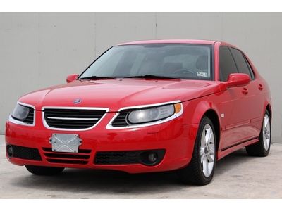 2007 saab 9-5 sporty red,clean title,below cost one time sale