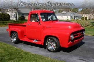 1953 red f100! california pickup, total restoration