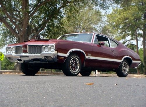 1970 oldsmobile 442 w30 sport coupe post 4 speed 26k miles documented # matching