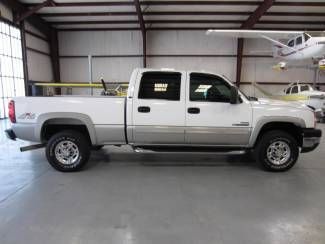 Hd white crew cab duramax diesel allison new tires leather htd extras rare clean