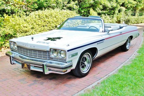 Very rare 1 of 40 festival 1975 buick lesabre convertible pace car this car mint