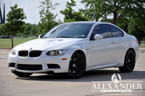 M3 coupe! white! black wheels! bmw warranty! carfax certified! clean!
