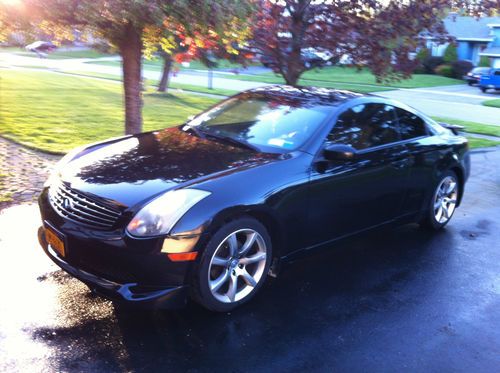 2003 infiniti g35 sports coupe, black leather, low reserve price reduced