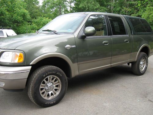 2001 ford f-150 king ranch crew cab pickup 4-door 5.4l no reserve