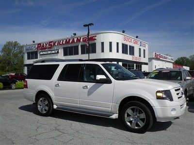 One owner certified 3rd row 4x4 4wd truck suv white leather heated warranty