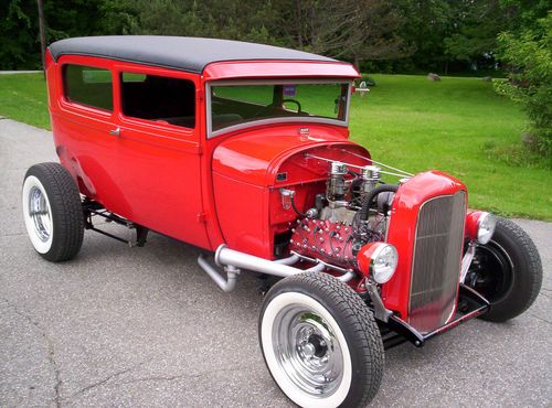 1929 ford model a hot rod flathead v8 5 spd. rat rod 2 dr. sedan