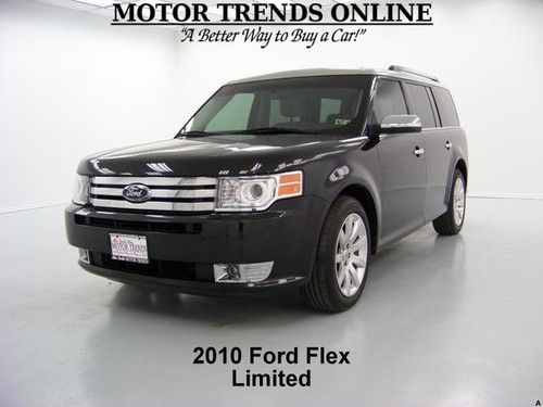 Limited navigation rearcam leather htd seats 6 pass sync 2010 ford flex 43k