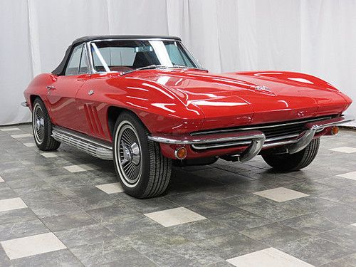 1965 corvette roadster frameoff restored 327 charity auction house our heroes