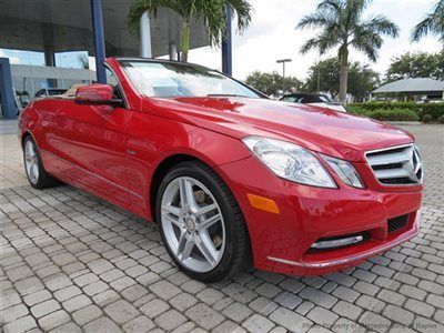 Cpo 2012 e350 convertible red almond leather navigation amg wheels backup camera