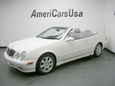 2002 clk320 convertible leather navi carfax certified one florida owner low mile