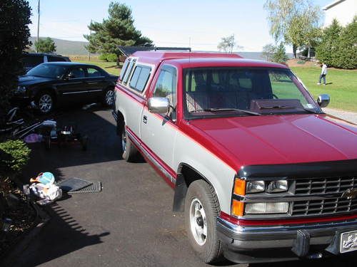 1988 chevy truck, low miles and a very sweet truck.