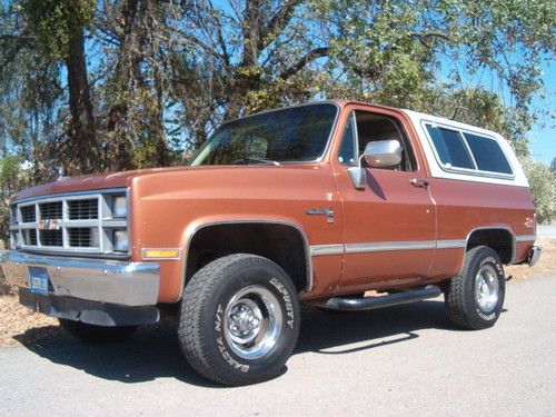 1983 chevy k5 blazer 4x4  6.2 diesel rust free ca truck