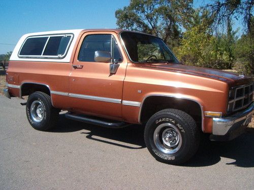 Sell used 1983 CHEVY K5 BLAZER 4X4 6.2 DIESEL RUST FREE CA ...