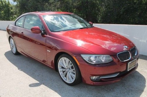 11 335i coupe red tan leather automatic turbo navigation 57k miles we finance