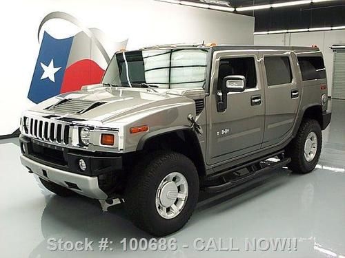 2009 hummer h2 4x4 7-pass htd leather sunroof nav 52k texas direct auto