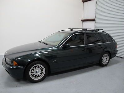 2001 bmw 525i wagon at 5 series low miles cold a/c runs great clean no reserve!!