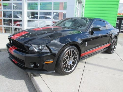 Shelby gt500 glass roof svt performance pack leather recaro 1 owner sports car