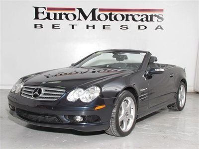 Convertible navigation blue black opal leather used local amg 55 sl 05 best deal