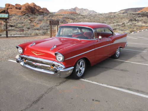 1957 chevrolet 150/210 red/red