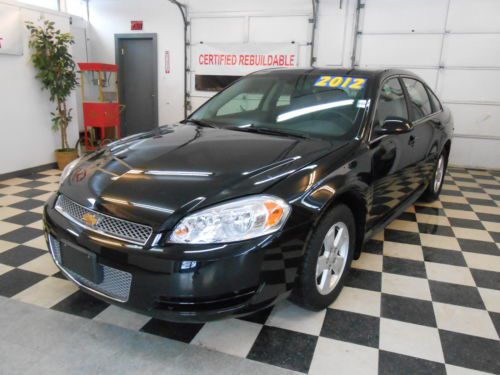 2012 chevrolet impala no reserve 20k ls salvage rebuildable good airbags