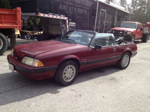 Ford mustang 1989 convertible 5.0 lx out of storage no reserve