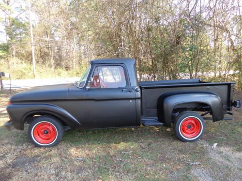 1966 ford  f-100 stepside v8 straight shift