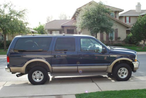 2002 ford excursion 4x4 7.3 diesel, limited with ultimate package, 130k miles