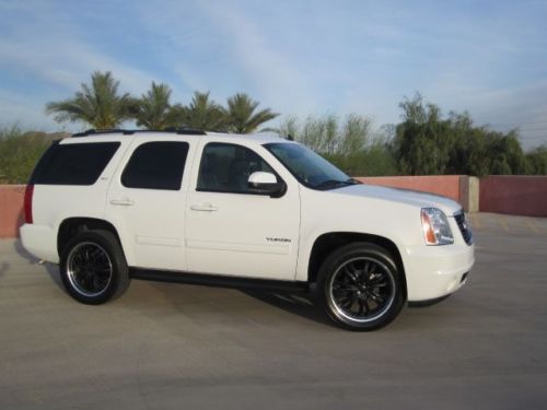 2013 gmc yukon slt white with 22 inch wheels! clean! $38,991 scottsdale az
