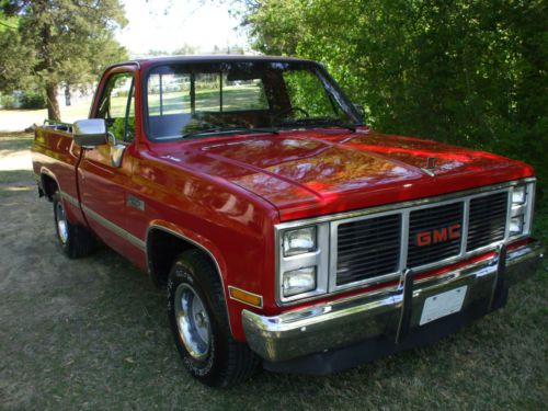 1987 gmc sierra classic, loaded local truck, 5.7 fi, red on red, nice!