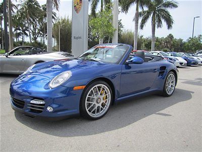2011 porsche turbo s cabriolet, one owner, florida car, certified, 4750 miles