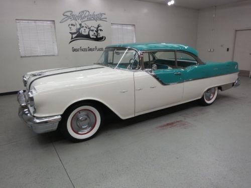 Beautiful pontiac catalina &#034;star chief&#034; 2 dr. hardtop in fresh white / turquoise