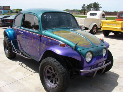 1971 volkswagon super beetle (custom paint)(4-speed) runs great!