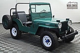 1951 jeep willys cj3a fully restored go anywhere! 4x4