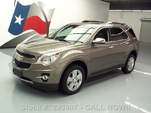 2012 chevy equinox ltz htd leather sunroof rear cam 22k texas direct auto