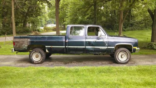 1991 gmc / chevrolet 3500 1 ton crew cab 4x4 dana 60 np205