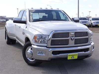 Diesel 6.7l dually 2wd automatic transmission leather white tan crew cab cummins