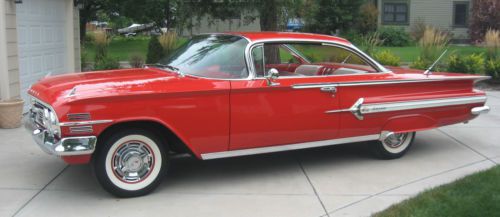 1960 chevrolet impala - rare factory 348 ci v8 tri-power / 4 speed manual trans.