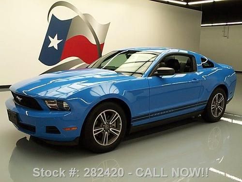 2012 ford mustang v6 premium auto leather spoiler 15k! texas direct auto