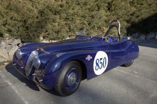***1949 jaguar xk120 alloy bodied race car***